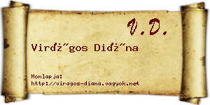 Virágos Diána névjegykártya