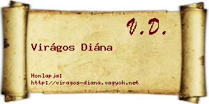 Virágos Diána névjegykártya
